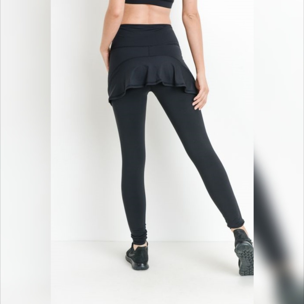Highwaist Hybrid Half-Skirt Swish Leggings YOGA - Picture 6 of 7